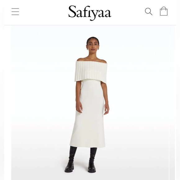SAFIYAA RISETTE IVORY MIDI DRESS - Picture 5 of 9